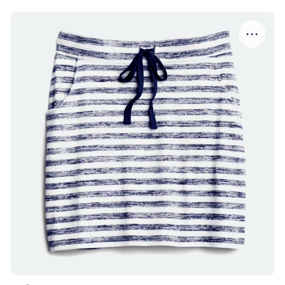 Market & Spruce Ania Navy Striped Knot Skirt Size XL